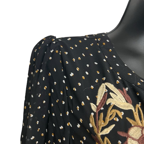 NWT SEE AND BE SEEN floral boho coastal cowgirl maxi dress. Sz Medium - Picture 6 of 11